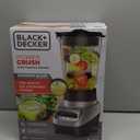 BLACK+DECKER PowerCrush Multi-Function Blender with 6-Cup Glass Jar, 4 Speed Settings, Silver