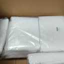 10 Pack White Rectangle Table Cloth 90 x 132 Inch for 6 Foot Tables | Wrinkle Resistant, Washable Rectangular Table Cloth, Polyester Fabric, For Party Banquet Wedding Buffet