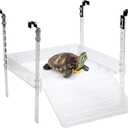 Hanging Turtle Basking Platform for Aquatic Turtles 40 Breeder 75 Gallon, Aquatic Reptile Ramp Dock, Turtle Terrace, Turtle Tank Accessories (Extra Large)