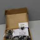 20 Pack Black Round Antique Brass Kitchen Cabinet Knobs Cupboard Door Knobs Drawer Handle Pulls Dresser Knobs with 21 Pcs Screws for Bathroom Drawer Door Hardware