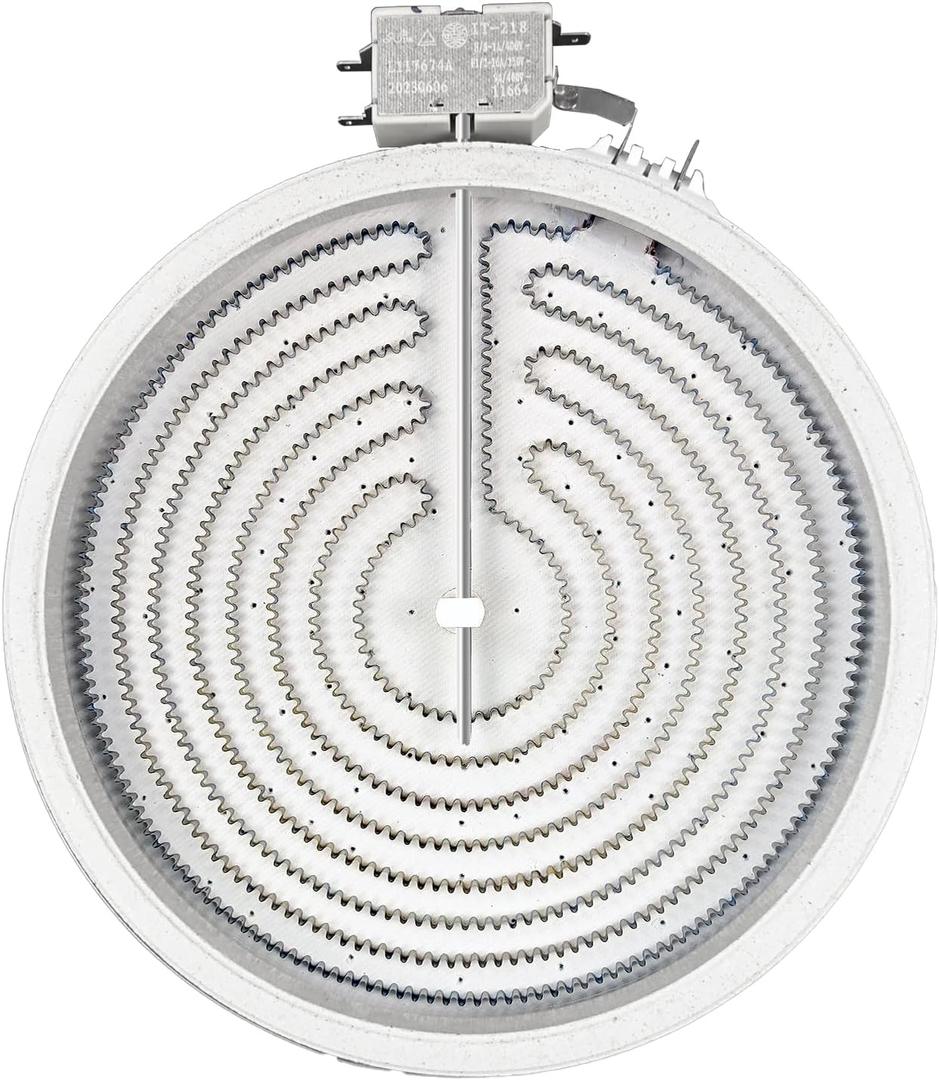 UPGRADE 316135401 WP8273992 W10823696 9in Radiant Surface Element Compatible With Frigidaire Range Radiant Surface Element Replace for kenmore Range Replacement Parts 316224200 316224201 AP4416812