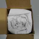 Woaboy Pack of 2 Christmas White Throw Pillow Covers Decorative Snowflake Embroidery Couch Pillows Canvas Cushion case Holiday Festival Home Decor Soft Pillowcase for Sofa Bedroom Car 20x20 Inch