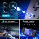 Spican Switch Controllers for Nintendo Switch/OLED Controller, Full-Size Switch Joy-pad for Better Handheld Mode, Switch Accessories Wireless Pro Controller with RGB Light/Battery/Turbo/Macro/4 Game Slot