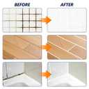 Tile Grout Repair Kit, 4 Pack Fast Drying Grout Filler for Shower, Bathroom & Kitchen, Waterproof Tile Grout Paint, Grout Sealer Restores and Renews Tile Gaps, Joints, Lines (White, 4.8oz / 136g Each)