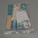 4 Pack Handheld Folding Fans with Funny Italian Quote Ecological Air Conditioning, Blue Green Ombre Fabric & Bamboo Hand Fan, Eco-Friendly Summer Cooling Tool for Travel, Beach & Party Favors