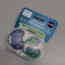 Philips Avent Ultra Soft Pacifiers - Orthodontic Design, for Babies 6-18 Months, Flexible Shield, Silicone Symmetrical Nipple, BPA-Free, 2 Sterilizing Cases, 4 Pack, SCF091/51