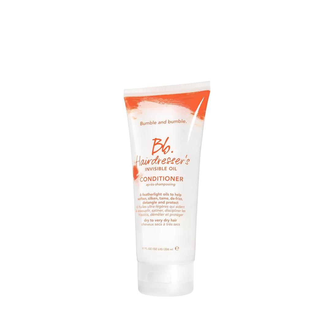 Bumble and bumble. Hairdresser's Invisible Oil Hydrating Conditioner | Hydrating, Anti Frizz, Shine, Color Safe | Curly, Wavy, Straight | With Argan Oil, Coconut Oil + Grapeseed Oil (6.7 Fl Oz (Pack of 1))