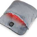 Electric Foot Warmer with Heat & Vibration Massage Function, Feet Warmer for Cold Feet Fast Heating Pad Ultra Soft Flannel Fleece with 3 Settings Overheat Protection for Men and Women