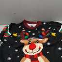 Women's Christmas Sweater Funny Santa Claus Snowflake Graphic Tops Holiday Pullover Size M