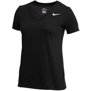 Nike Womens DRI-FIT Short Sleeve V-Neck (Medium)