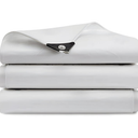 20*30ft Heavy Duty 20 Mil Tarp Cover White Poly Tarpaulin Tarpaulin with Grommets and Reinforced Edges Waterproof, UV Resistant, Rip and Tear Proof Tarp Cover