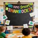 St. Patrick's Day Classroom Banner - St. Patrick's Day Decorations, March Bulletin Board Decorations, We Are Smart Shamrocks Bulletin Board Decor