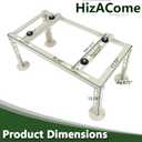 Mini Split Stand for 9000-36000 BTU Air Conditioner Heat Pumps, Heavy Duty Adjustable Ground Stand