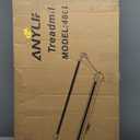 Walking Pad Treadmill, Anylife Incline Walking Pads Under Desk 330lb Capacity, 2.5HP Portable Treadmills for Home, Compact Treadmill Small Running Pad with LED Display, Remote Control (Black Red)