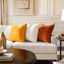MIULEE Velvet Throw Pillow Covers 16x16 Inch, Pack of 2 - Pure White, Soft Solid Decorative Pillow Covers Cushion Cases Modern Luxury Home Decor for Spring Couch Sofa Bedroom Livingroom
