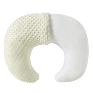 Extra Large Nursing Pillow and Positioner, Breastfeeding, Bottle Feeding, Baby Sitting Support with Soft Minky Cover, Tummy Time Support for Baby Boys and Girls (Cream Yellow, 23.6" x 19.7" x 7.5")