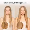 Sndyi Large Round Brush for Blow Out, 2.1 Inch Nano Thermal Ceramic Ionic Round Hair Brush with Boar Bristles, Boost Shine and Volume, Quick Blow Drying and Styling, Best for Long Thick Hair