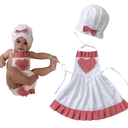 Jastore Newborn Photography Prop Baby Chef Outfits Baby Photo Outfit Baby Chef Costume Chef Hat Apron