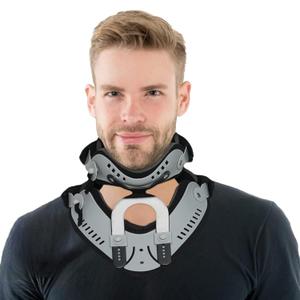 Komzer Adjustable Cervical Neck Traction Device for Home Use, Portable Over Door Neck Stretcher with Posture Corrector, Pain Relief & Decompression Support (One Size, Gray)
