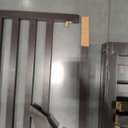 PAWLAND Wooden Freestanding Foldable Pet Gate for Dogs, 24 inch 4 Panels Step Over Fence, Dog Gate for The House, Doorway, Stairs, Extra Wide (Espresso, 24" Height-4 Panels)