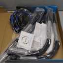 Ally Peaks Pull Up Bar for Doorway | Thickened Steel Max Limit 440 lbs Upper Body Fitness Workout Bar| Multi-Grip Strength for Doorway | Indoor Chin-Up Bar Fitness Trainer for Home Gym Portable (Silver1)