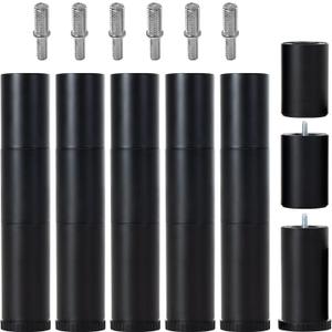 12 Inch Bed Legs Replacement for Adjustable Bed Base Frame, 3 in 1 Screw in Legs, 4 Kinds Threads Contained, Set of 6