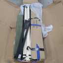 Bed Frame with Upholstered Headboard (Full, Cream)