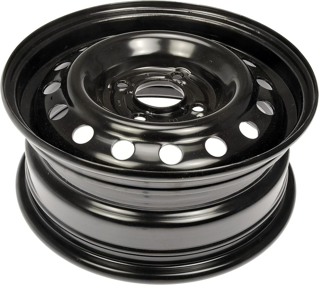 Dorman 939-111 15 X 6 In. Steel Wheel Compatible with Select Nissan Models, Black, Stock