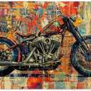 1000 Pcs Adult Wooden Puzzles - Motorcycle Scene,Unique Theme,Ideal for Puzzle Lovers & Gifts,Enjoy The Puzzle Solving Process,Stress Relieving PleasureGifts Fro Friends and Family (Multicolor)