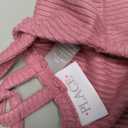 Long Sleeve Ribbed Tie Front Top