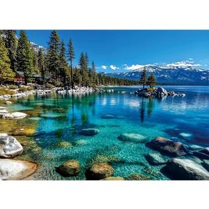 Landscape Jigsaw Puzzle 1000 Pieces Lake Tahoe Scenery with Clear Turquoise Waters, Snow-Capped Mountains & Pine Forests, Challenging & Fun Puzzle for Adults and Teens, Ideal Gift & Home Decor