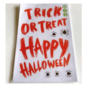 Halloween Window Decorations - 9 Sheets Black Bats Window Clings, Double-Sided Removable Halloween Decorations for Home, Office & Party Pack of 7