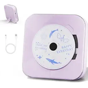 Yintiny Light Purple Audio CD Player with Speakers for Home Decor (CD909)