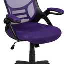 Flash Furniture High Back Mesh Executive Office Chair, Purple/Black
Flip-Up Arms, 360° Swivel, Height Adjustable, Commercial Grade