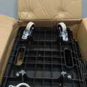 Furniture Dolly,Moving Dolly 4 Wheels Heavy Duty,16in-11in 500lbs Capacity,Furniture Movers Dollys with Wheels,Small Flat Cart with 2 Ropes, 2 Pack, Black (Black)