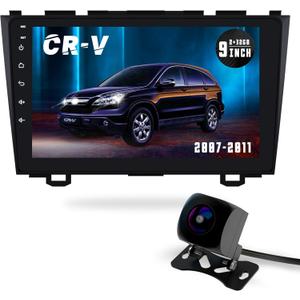Car Stereo Radio for Honda CRV 2007 2008 2009 2010 2011,9inch IPS HD Touch Screen, Wireless CarPlay Andriod Auto Bluetooth WiFi GPS Navigation 4-Core2GB+32GB Car Stereo Radio for Honda CRV 2007 2008 2009 2010 2011,9inch IPS HD Touch Screen, Wireless CarPlay Andriod Auto Bluetooth WiFi GPS Navigation 4-Core2GB+32GB