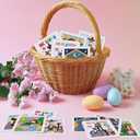 Cinrobiye 24Pcs Christian Easter Crafts BulkReligious Puzzle Jesus He is Risen Coloring Craft, Bible Jigsaw Arts Gifts Basket Stuffers for Classroom Church Sunday Party Favors Spring DIY Activity