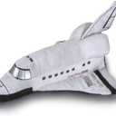 ArtCreativity Stuffed Space Shuttle Plush Toy for Kids  14.5 Inch Soft and Cuddly Astronaut Spaceship - Cute Nursery Dcor and Bedtime Toy, Best Gift for Birthday or Baby Shower