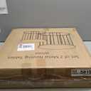 LEWIS&WAYNE Outdoor Side Table Set of 2, Metal Circle Accent End Tables for Balcony Backyard Garden Indoor Living Room, Durable Nesting Coffee Tables, 20+16 Dia, White