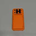 For iPhone 17 Pro Phone Case Wallet, Card Holder (4-5 Cards), Slide Camera Cover, Military Grade Protection, Rugged Hard Women Girly Men Protective Case for iPhone17 Pro 6.3", Orange