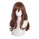 Horimiya Kyouko Cosplay Wig Long Brown Loose Wave Cosplay Wigs Bangs Heat Resistant Synthetic Hair Party