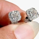 Elegant And Stylish, Sparkling Small Cubic Zirconia Stud Earrings. Fashionable And Versatile