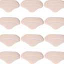 6 Pairs Heel Grippers for Loose Shoe Heels Cushion Pad Heel Pads for Shoes Men Soft Boot Shoe Too Big Men Women Heels Slipping Beige
