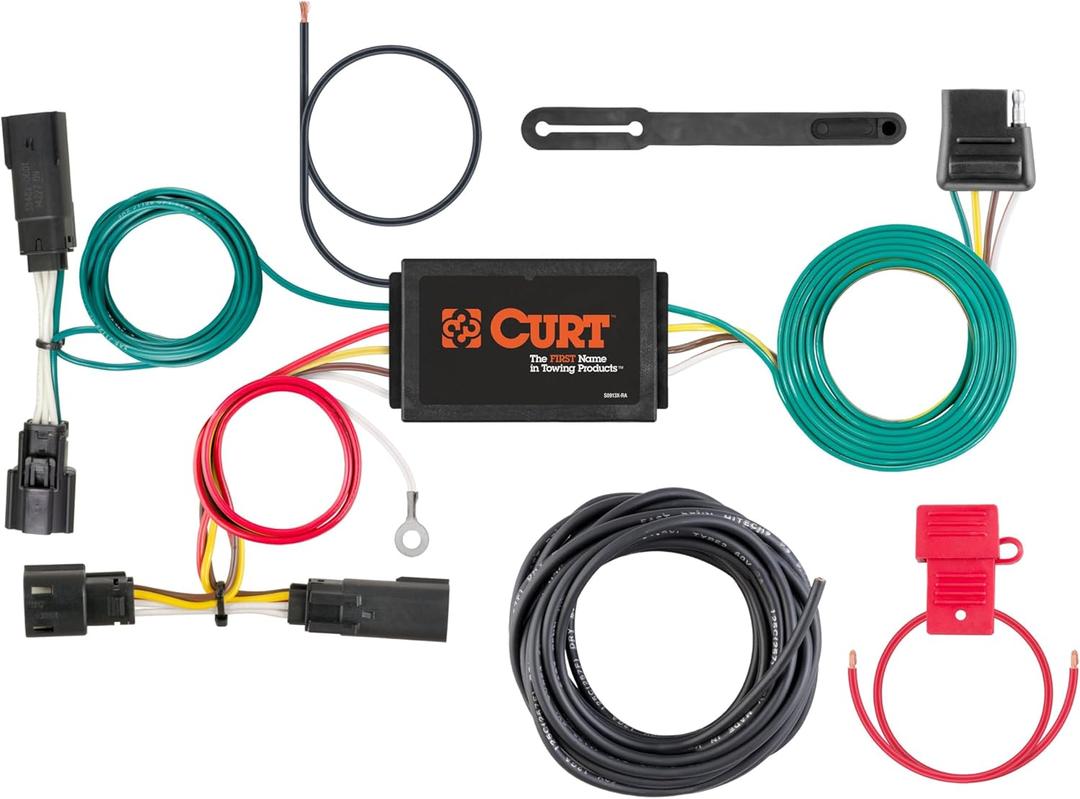 CURT 56363 Vehicle-Side Custom 4-Pin Trailer Wiring Harness