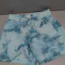 BRISIRA Mens Swim Trunks Swim Shorts Quick Dry 5 inch Inseam Beach Shorts with Compression Liner and Zipper Pocket (28, Bluewaterripple)