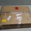 Huuger Night Stand with Charger Station and LED Lights, 2 Drawer Nightstand, Bed Side Table with Open Shelf, End Table, Fabric Dresser for Bedroom, Black (11.8"D x 15.7"W x 23.6"H2 Drawers)