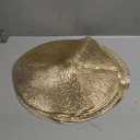 Snowkingdom Gold Placemats Round Set of 7, Gold Metallic Hollow Vinyl 15 Inch Round Placemat, Washable Wipeable Easy Clean Non Slip Stain Kitchen Dining Table Place Mats for Wedding Party Decoration