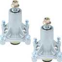 2 Pack 587819701 Spindle Assembly Kit Replaces 187292, 532187281, 587253301, 587820301, 532192870 Compatible with Husqvarna YTH18542 Z254 YTH22v46 YTH24v48 Lawn Mowers Craftsman 42 Inch Deck