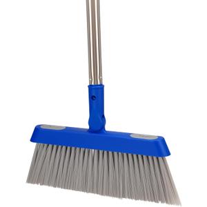 Broom - 52-Inch Adjustable Long Handle Broom, Multi-Scene Indoor Cleaning Tool for Hardwood Floors, Tiles, Kitchens, Offices, Courtyards, Lobbies, Patios.