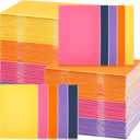 Kosiz 100 Pcs Colorful Blank Books Bulk Blank Books for Kids to Write Stories Mini Notebooks Hardcover Sketchbooks Journal for Drawing Writing (4" X 5.5",Classic Color)